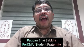 ICMAI CMA Student Fraternity Pappan Bhai Sabkha  Break the Chain but NOT the Relationship