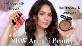 NEW ARMANI BEAUTY: Luminous Silk Powder Bronzer + Liquid Blush Cheek Tint || Tania B Wells