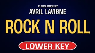 Avril Lavigne - Rock N Roll | Karaoke Lower Key