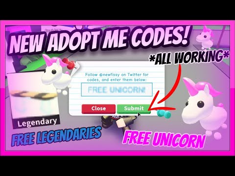 New Adopt Me Codes All Working Free Unicorn December 2019 Roblox Youtube