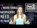 Weird Packing MUST HAVES for your First Backpacking trip!