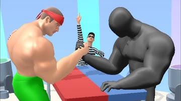 👁️ Muscle Rush || All Levels 37 - 38 , Gameplay Android ios