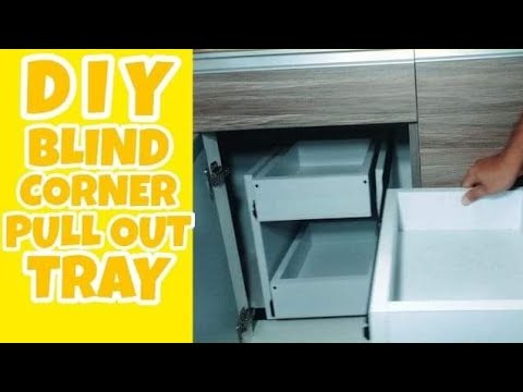 Diy Blind Corner Pull Out Tray, Blind Corner Cabinet Organizer Diy