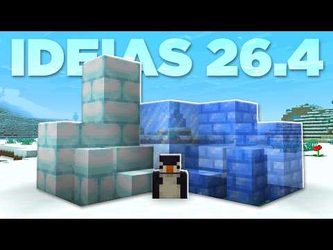 MINECRAFT 26.4 - ICE BRICKS and PENGUIN, NEW DROP FEATURES!