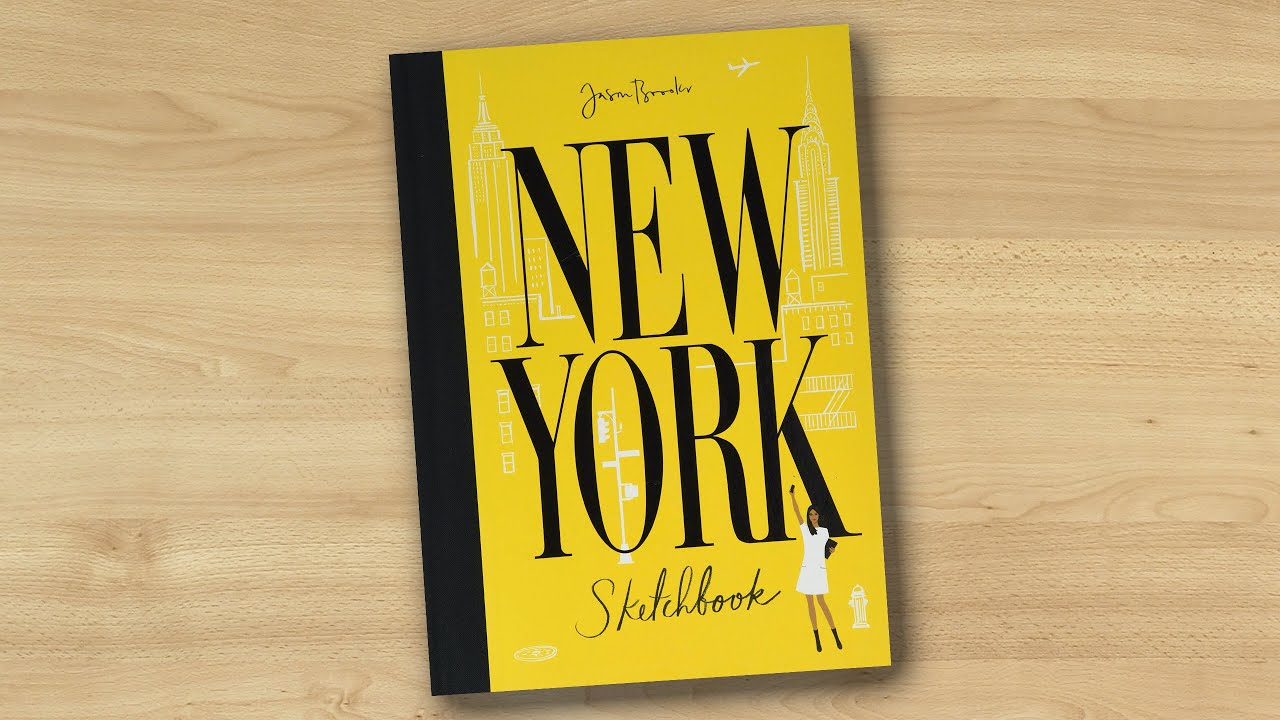 New York Sketchbook by Jason Brooks (book flip) - YouTube