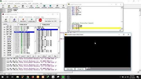 ATM Service in Assembly Language