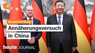 heute journal 16.04.24 Scholz trifft Xi, Krisenpolitik in Nahost, Fake-Videos im Wahlkampf (english)