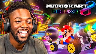 HE DOESN'T UNDERSTAND HOW TO RACE!? (Mario Kart 8)