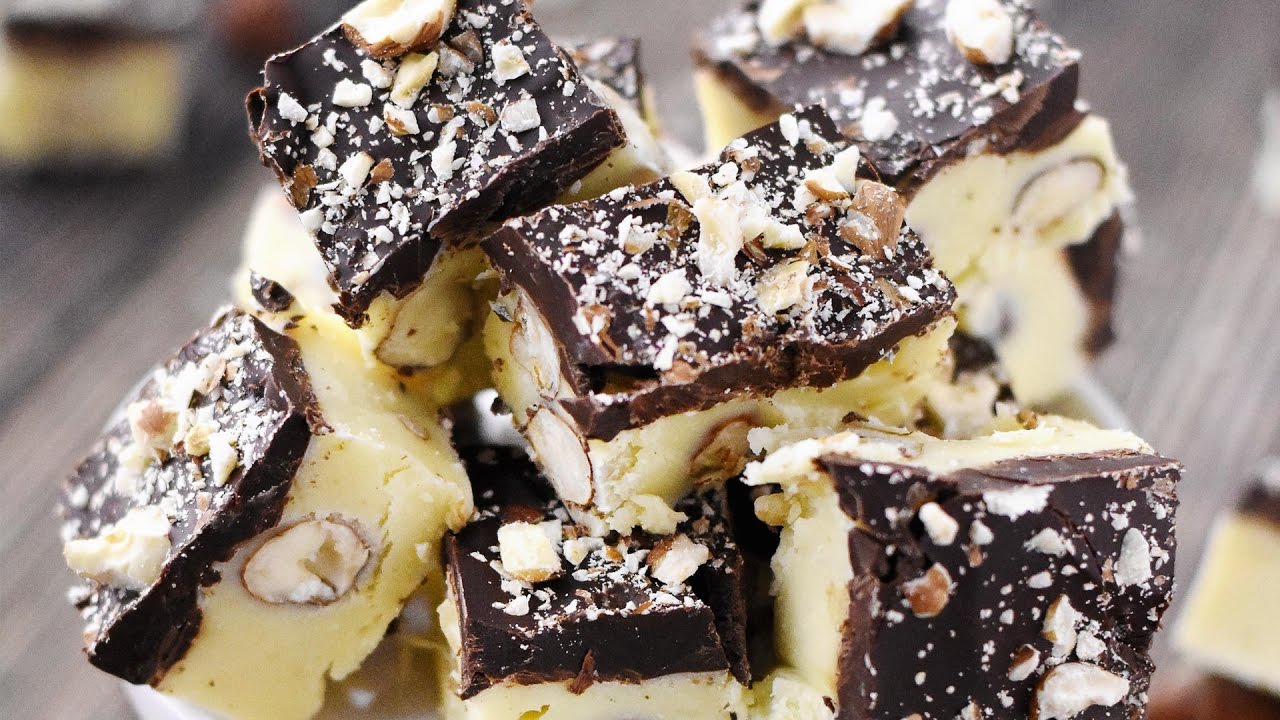 So sweet! Genial einfaches Rezept für Schoko-Toffee mit Nüssen - YouTube