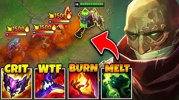 Singed but my poison deals BIG DAMAGE with this build (CRITTING POISON TRAIL)