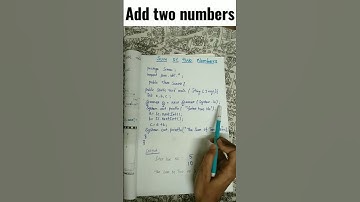 sum of two numbers in java