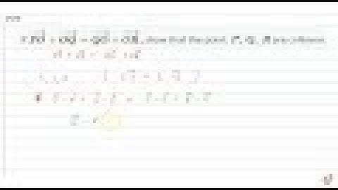 JEE MAINS 2018 If ` vec P O+ vec O Q= vec Q O+ vec O R ,` show that the point, `P ,Q ,R` are col...