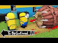 HOW MINIONS FAMILY ESCAPED FROM GIANT WORM.EXE iN MINECRAFT - Gameplay Movie traps