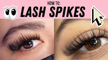 HOW TO: LASH SPIKES (wispy lashes) EASIEST METHOD | Lash tips Zee Lashes