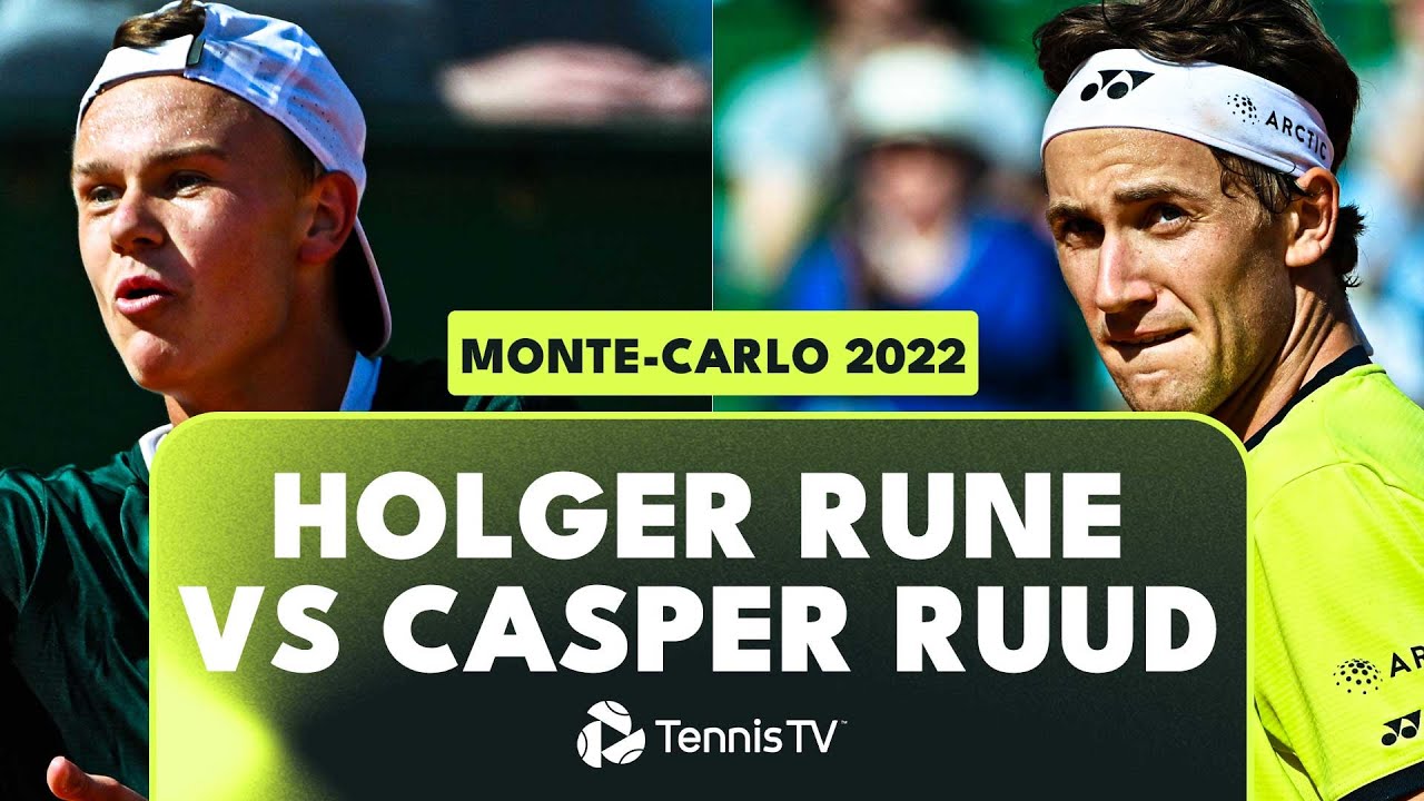 Casper Ruud vs Holger Rune Monte-Carlo 2022 Extended Highlights