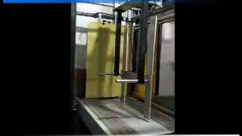 Automatic shrink packing machine with 4 sides for styrofoam panels