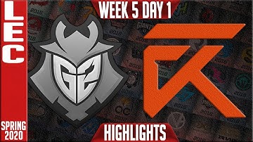 G2 vs XL Highlights | LEC Spring 2020 W5D1 | G2 Esports vs Excel
