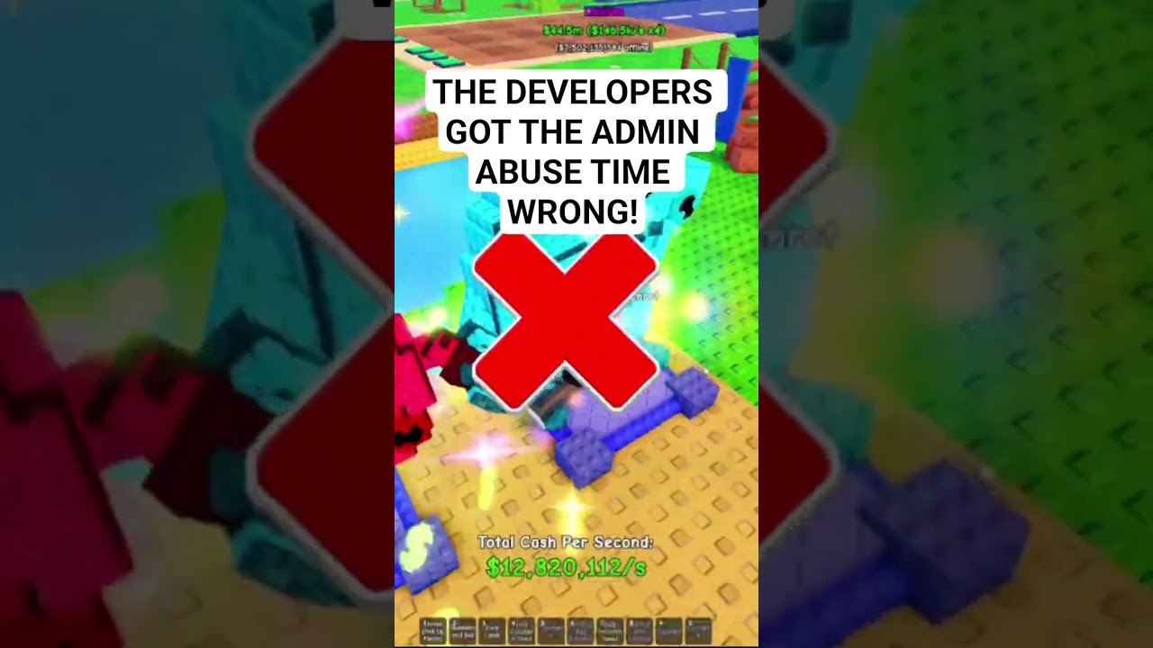 The developers got the admin abuse time wrong for plants vs brainrots! 