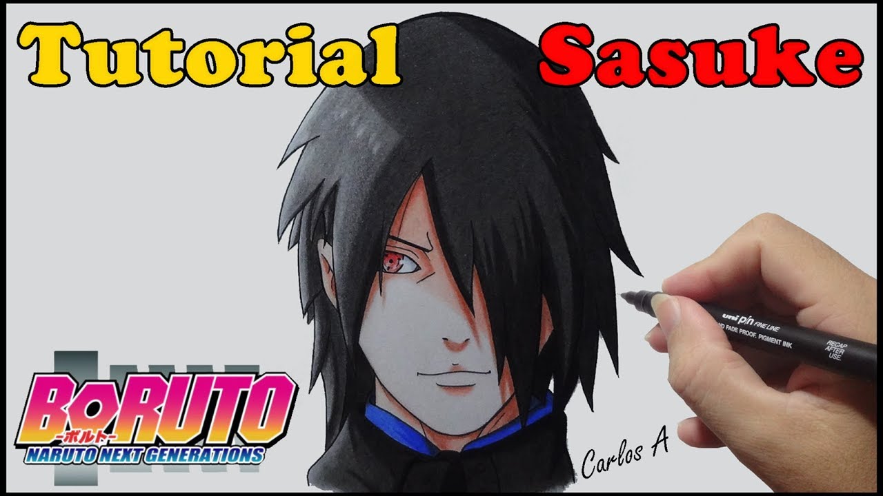 Como Desenhar O Sasuke Uchiha Tutorial Passo a Passo