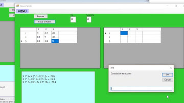 Gauss Seidel en visual basic