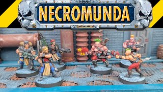 I started a retro Necromunda Campaign - heres the first game