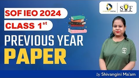 English Olympiad Class 1 | SOF IEO 2024| Previous Year Paper 2023