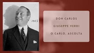 Giuseppe De Luca - O Carlo, ascolta (1921) (score)