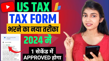 How To Submit Tax Information In Google AdSense 2024 | Adsense New Us Tax Form Kaise Bhare