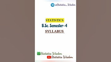 Semester-4| Statistics Syllabus| B.Sc.| Testing of Hypothesis and Applied Statistics  #statistics
