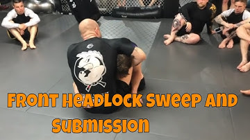 Sweep and Submit Using The Seated Front Headlock in No-Gi Jiu Jitsu