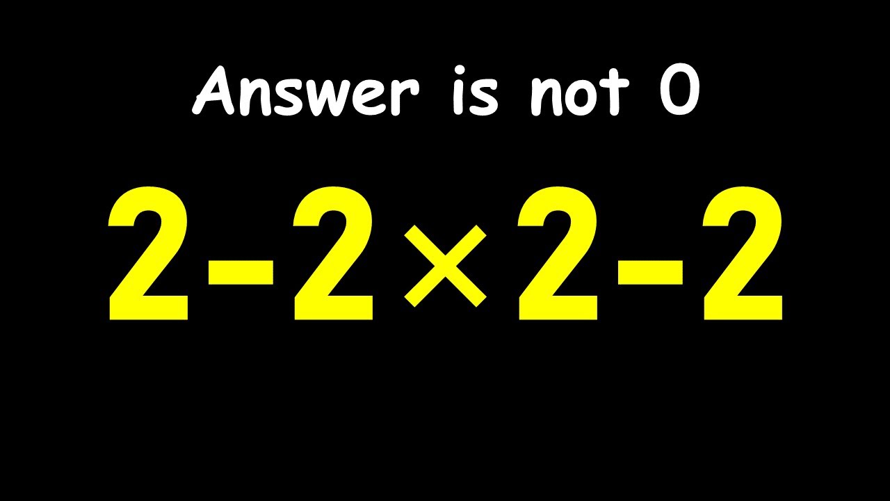 Only 1 in 5 Can Solve This Math Problem! - YouTube