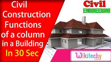 What are the functions of a column in a building | Civil Construction Interview Questions