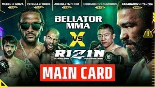 🔴 Main Card | Bellator MMA vs. Rizin