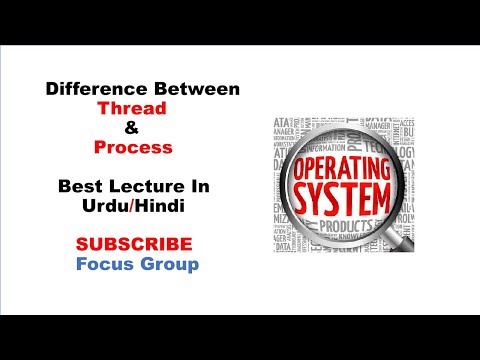 #5 Difference Between Process & Thread | Operating System | Lecture 3 in Urdu/Hindi