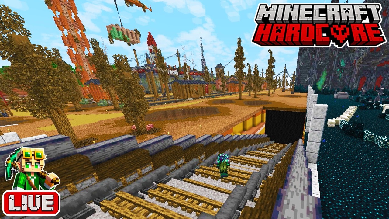 🔴 LIVE 🔴 Building a Fallout-Inspired Subway in my 54,300 Day Hardcore Minecraft World