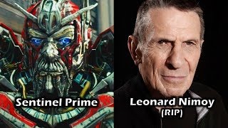 Characters and Voice Actors - Transformers: Dark of the Moon