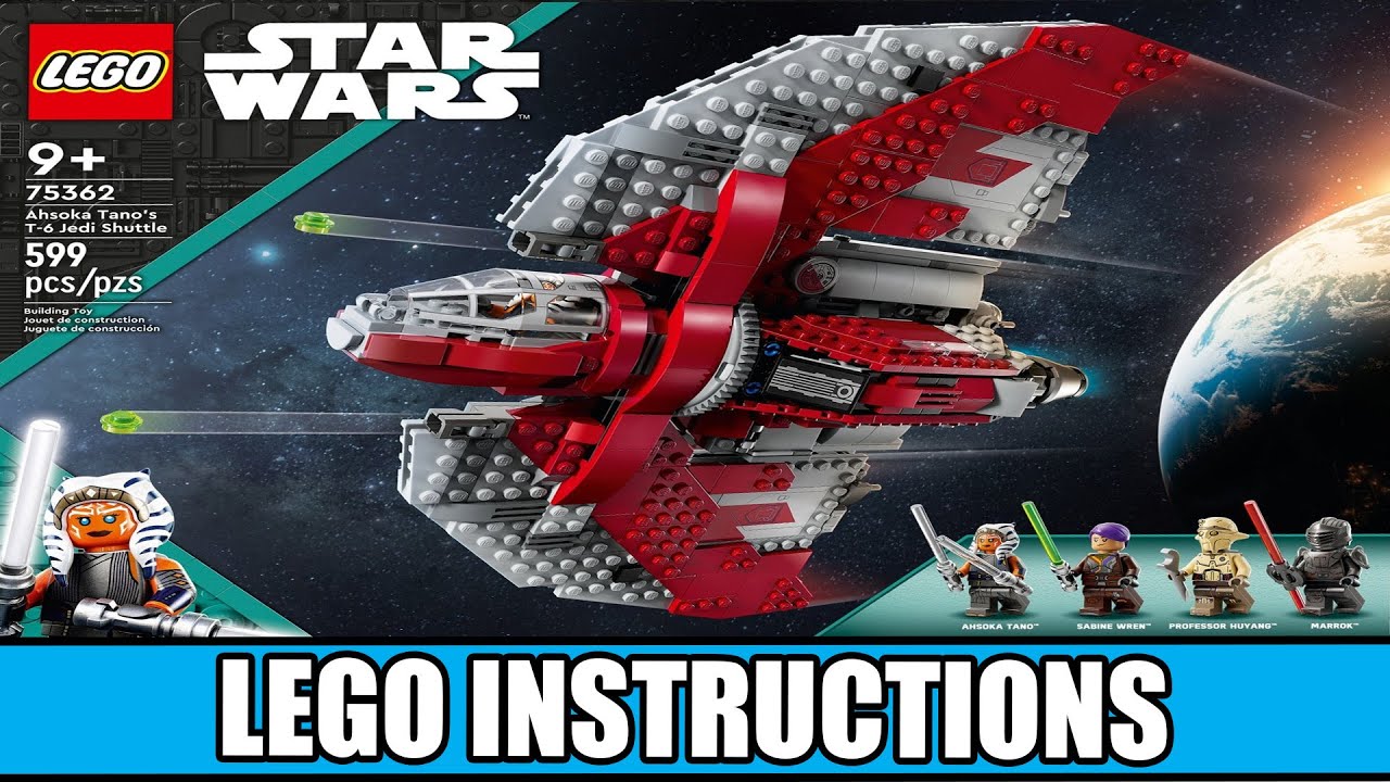 Star Wars - Ahsoka Tano's T-6 Jedi Shuttle LEGO instructions