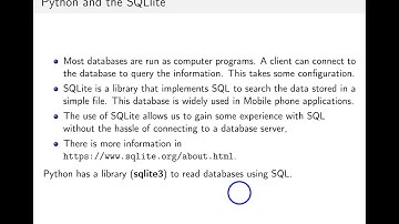 A short introduction to using SQL with python
