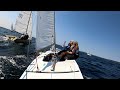 Sailing a soling