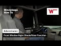 Winnebago Adventurer: How to Operate the Front Window Night Shade/Visor Function