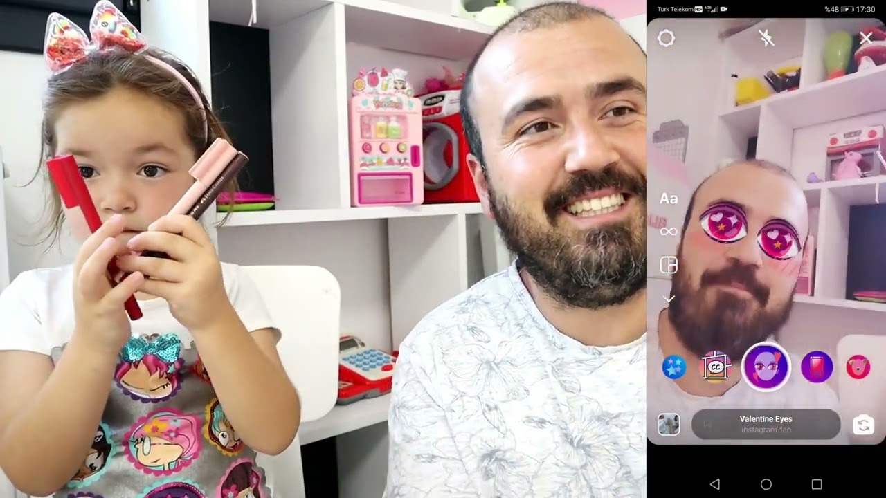 24 SAAT BUĞLEM VE BABASI İNSTAGRAM FİLTRESİ YAPTI دي دي ميدو - لولو | قناة وناسة