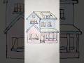 House 🏠 Drawing ||Pencil ✏️ Sketch with colour #trending #drawing #shorts #video #islamicdrawing786