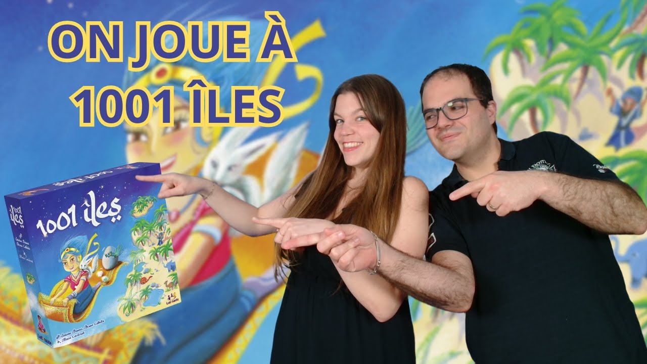 Ludonaute 1001 Îles Board Game - Tile Selection & Strategy Game For 2-5 Players (French Version, Ages 10+)