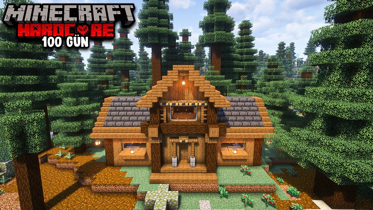 Minecraft Hardcore'da Sadece Ormanda 100 Gün Hayatta Kaldım!