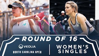 Sophie Abrams v Genie Bouchard at the Veolia North Carolina Open