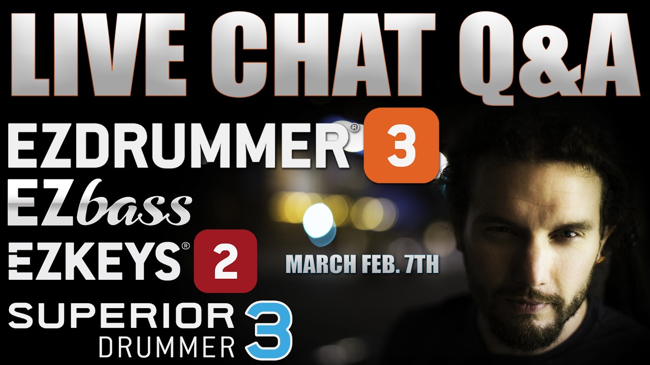 Toontrack Q&A | EZdrummer 3, Superior Drummer 3, EZbass, EZkeys 2, and EZMix 3.