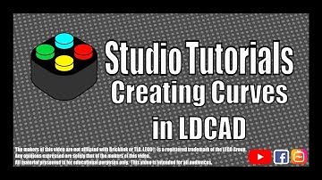 Studio Tutorials - Creating Curves in LDCAD. Add Flexibility to your Digital LEGO designs!