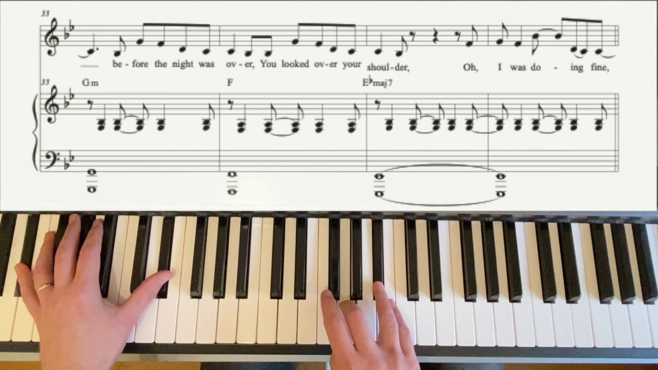 Piano Playalong REMEMBER THAT NIGHT? Acoustic by Sara Kays, with Sheet