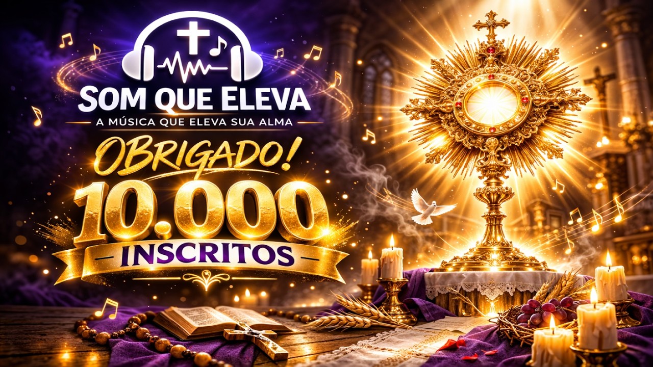 10 MIL INSCRITOS 🙏 Obrigado! | Som que Eleva na Quaresma
