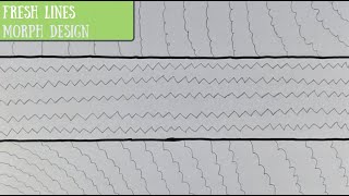 Squiggle & Zigzag Morph Design Time-lapse - Fresh Lines